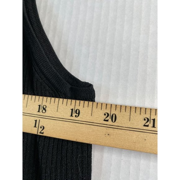 Linda Matthews Woman 3X Black Twin Set Top & Cardigan Sweater Knit Crochet Trim - Picture 14 of 16